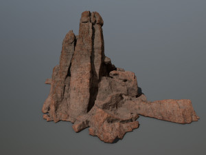 desert rock set Modèle 3D