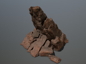 desert rock set Modèle 3D