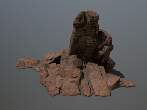 desert rock set Modèle 3D