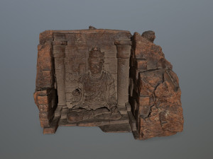 buda temple 3D मॉडल