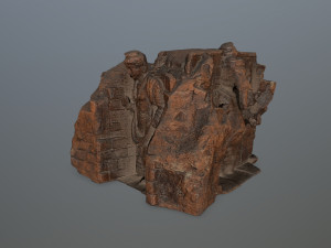 buda temple 3D मॉडल