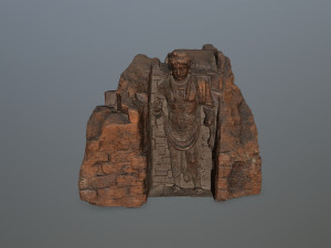 buda temple 3D मॉडल