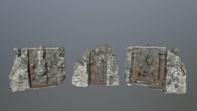 buda temple Model 3D .c4d .max .obj .3ds .fbx .stl .blend 