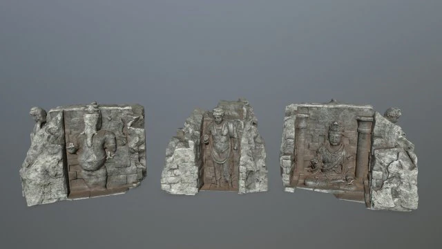 buda temple 3D Model .c4d .max .obj .3ds .fbx .stl .blend 