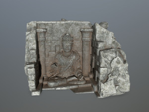 buda temple Model 3D