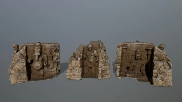 templo de buda Modelo 3D .c4d .max .obj .3ds .fbx .stl .blend 