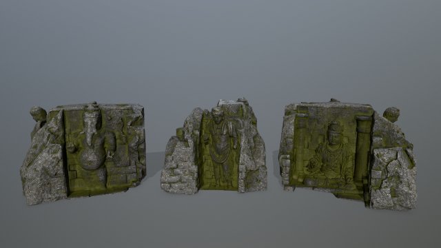 buda temple 3D-Modell .c4d .max .obj .3ds .fbx .stl .blend 