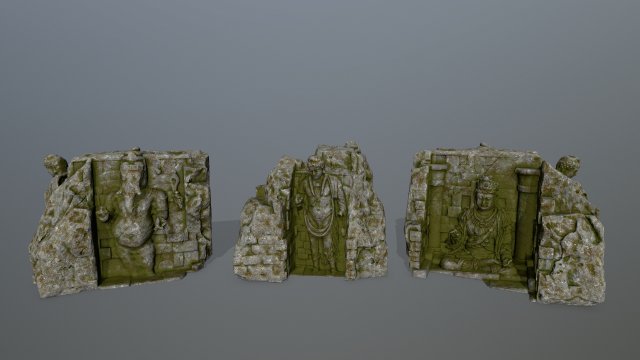 buda temple 3D Model .c4d .max .obj .3ds .fbx .stl .blend 