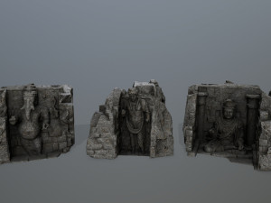 buda temple 3Dモデル