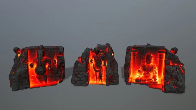 templo de buda Modelo 3D .c4d .max .obj .3ds .fbx .stl .blend