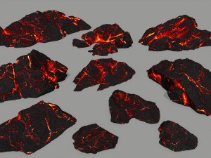 lava rock 3Dモデル
