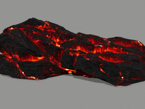 lava rock 3D मॉडल