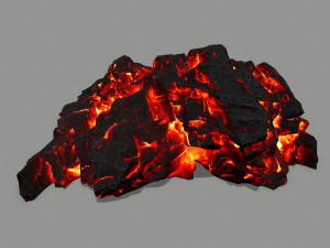 lava rock 3D मॉडल