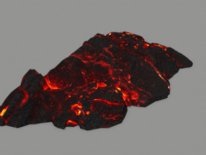 lava rock 3D मॉडल