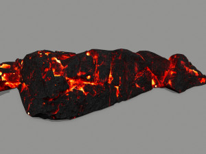 lava rock 3D मॉडल