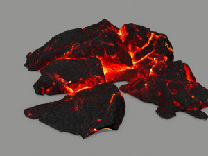 lava rock 3D मॉडल