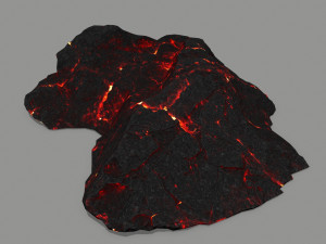 lava rock 3D मॉडल