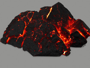 lava rock 3D मॉडल