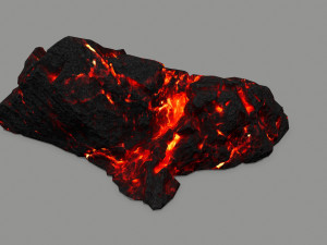 lava rock 3D मॉडल