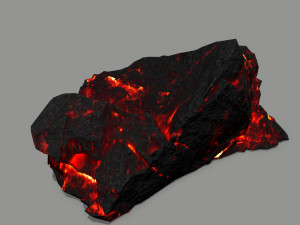 lava rock 3D मॉडल