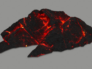 lava rock 3D मॉडल