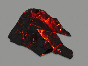lava rock 3D मॉडल