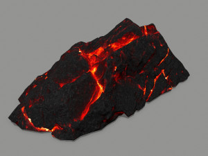 lava rock 3D मॉडल