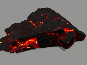 lava rock 3D मॉडल