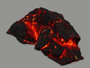 lava rock 3D मॉडल