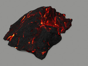 lava rock 3D मॉडल