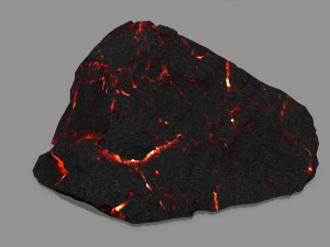 lava rock 3D मॉडल