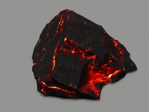 lava rock 3D मॉडल