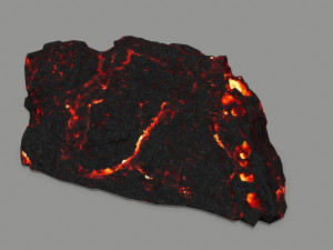 lava rock 3D मॉडल
