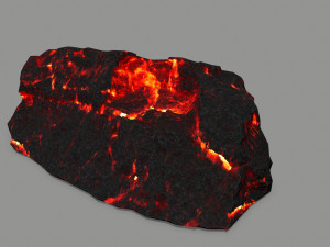 lava rock 3D मॉडल