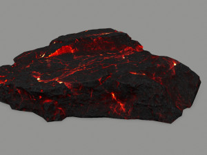 lava rock 3D मॉडल