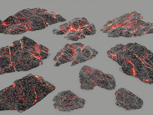 lava rock 3D मॉडल