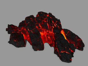 lava rocks 3D Модель