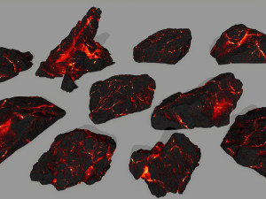 lava rock 3D Модель