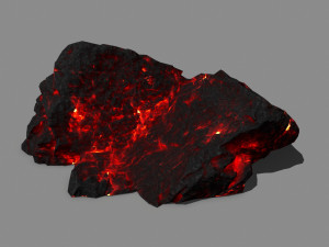 lava rock Model 3D
