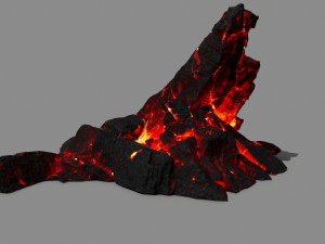 lava rock Model 3D