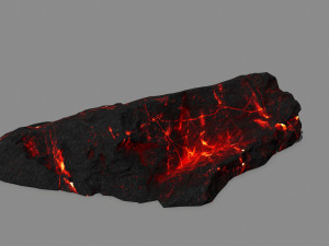 lava rock Model 3D