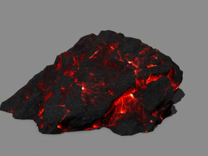 lava rock Model 3D