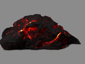 lava rock Model 3D