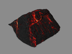 lava rock Model 3D