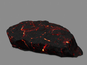 lava rock Model 3D