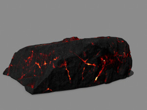 lava rock Model 3D