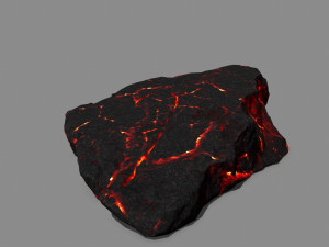 lava rock Model 3D
