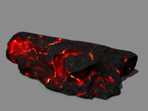 lava rock Model 3D