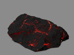 lava rock Model 3D