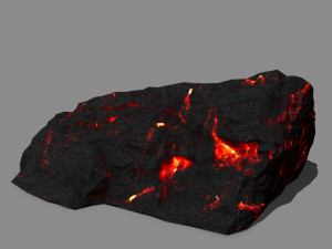 lava rock Model 3D